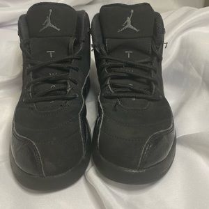 Nike Air Jordan 12 Retro Black Pink Basketball Shoes 510816 006 Kids Size 12.5C